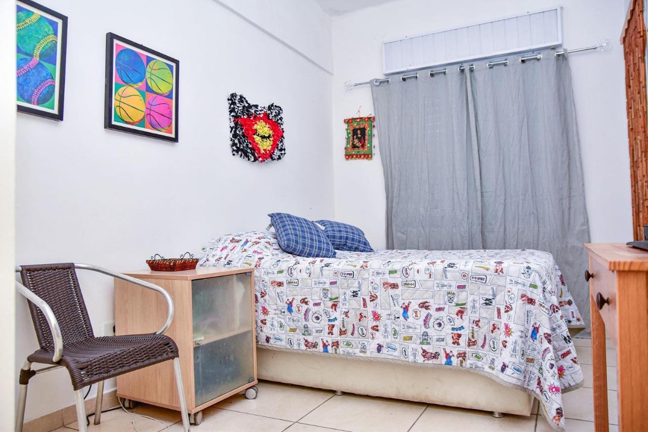 Charmoso Apto A Beira-Mar Com Wi-Fi Em Santos Sp Apartment Luaran gambar