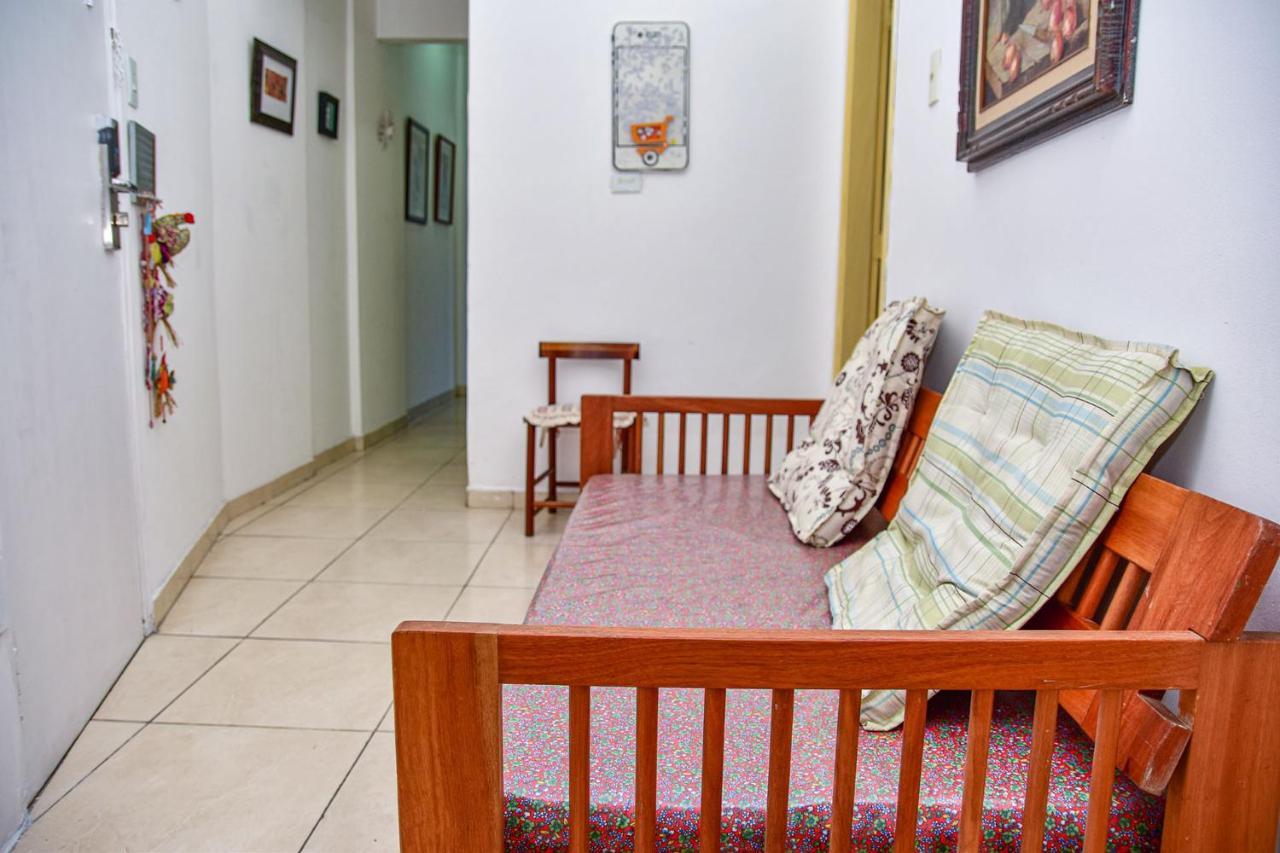 Charmoso Apto A Beira-Mar Com Wi-Fi Em Santos Sp Apartment Luaran gambar